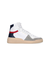 Saint Laurent Sl 24 Mid Top Sneakers In Bianco