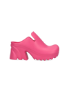 Bottega Veneta 95mm Flash Molded Rubber Mules In Rosa