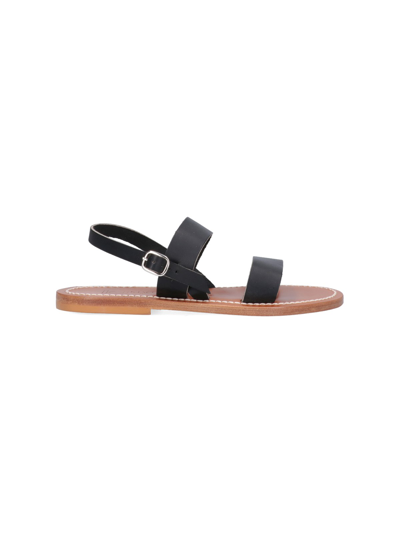K.jacques K. Jacques Barigoule Leather Sandals In Nero