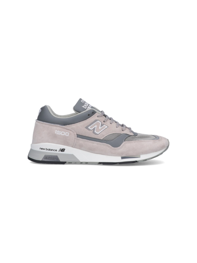 New Balance M1500 Suede And Mesh Trainers In Silver