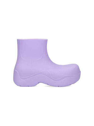 Bottega Veneta Ankle Boots Rubber Violet Wisteria In Viola | ModeSens