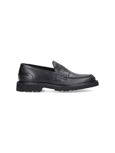 Tricker's James Penny Loafers In Black