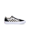 Vans Ua Og Old Skool Checkerboard Sneakers In Nero