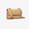 Tory Burch Small Fleming Convertible Shoulder Bag In Desert Dune