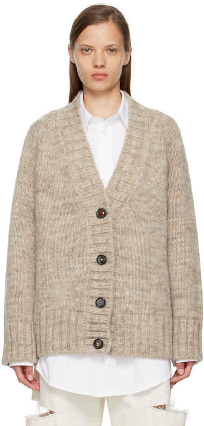 Maison Margiela Cardigan In Beige