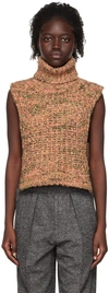 Isabel Marant Étoile Meggy Turtleneck Sweater Vest In 99mu Multicolor