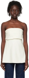 Totême Off-white Band Camisole In 199 Bone