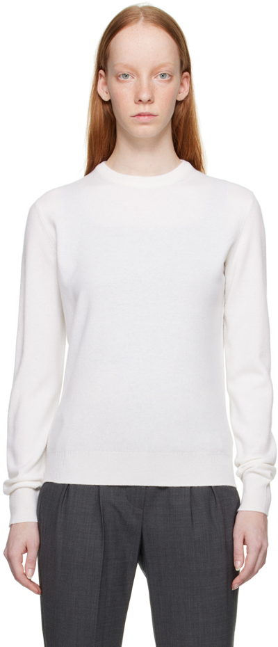 Zegna White Oasi Sweater In N91 White