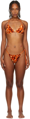 Dos Swim Ssense Exclusive Orange Isa & Nova Bikini In Supreme