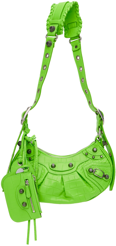 Balenciaga Le Cagole Xs Shoulder Bag In Green