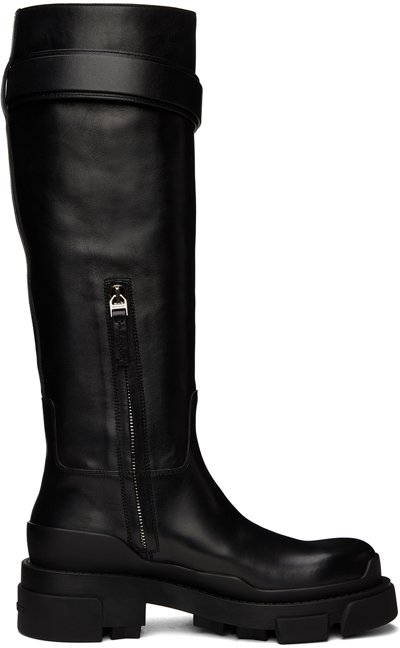 Givenchy Black Terra Boots In 001 Black