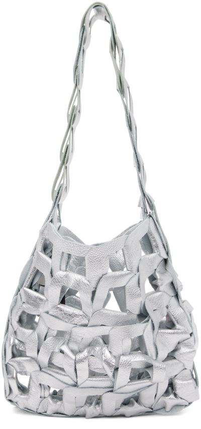 Sc103 Links Leather Shoulder Bag In Tin