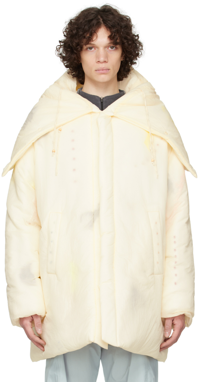 Hyein Seo Off-white Hooded Jacket In Ivory