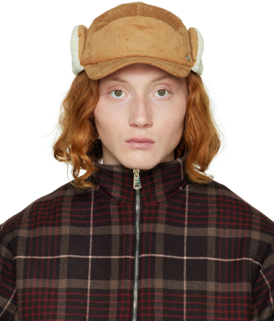 Paul Smith Tan Corduroy Cap In 62 Browns