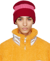 CFCL SSENSE EXCLUSIVE RED & PINK RIB BEANIE