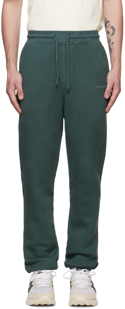 Outdoor Voices Green Organic Cotton Lounge Pants In Lizard