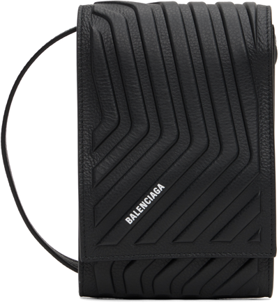 Balenciaga Black Car Phone Holder Bag In 1000 Black