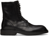 Ann Demeulemeester Danny Leather Ankle Boots In 099 Black