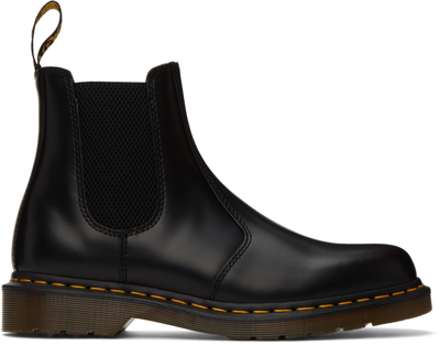 Dr. Martens' Black 2976 Chelsea Boots In Black Smooth
