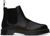 Dr. Martens' Dr. Martens Man Ankle Boots Black Size 11 Leather In Black Smooth