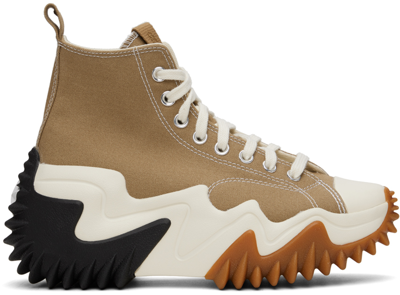 Converse Run Star Motion High Top Sneaker In Sand Dune/black/egre