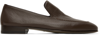 MANOLO BLAHNIK BROWN TRURO LOAFERS