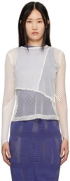 Maisie Wilen White Angler Long Sleeve T-shirt In Sugar Sugar