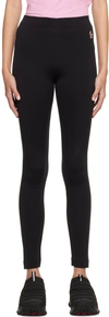 MONCLER BLACK BASE LAYER LEGGINGS