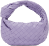 Bottega Veneta Purple Mini Jodie Top Handle Bag In 4214 Wisteria/silver