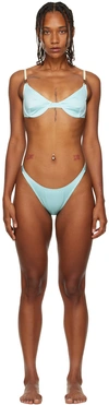 Dos Swim Ssense Exclusive Blue Paloma & Luz Bikini In Ice
