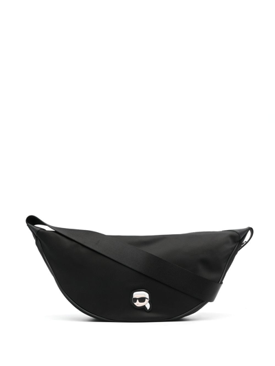 Karl Lagerfeld K/ikonik Logo-pin Bag In Black