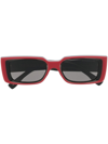 Cutler And Gross Rectangle-frame Sunglasses In Red
