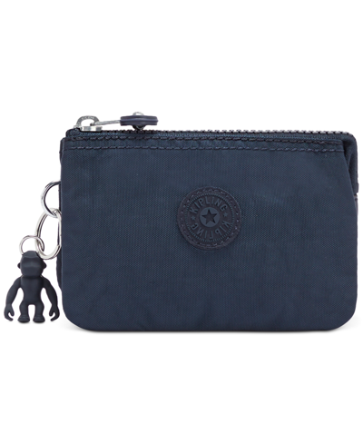Kipling Creativity Small Pouch With Keychain In Blue Bleu
