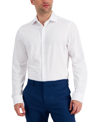Bar Iii Mens Stretch Sateen Button-down Shirt In White