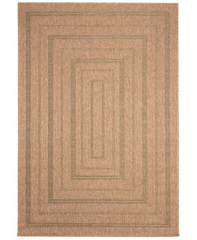 Liora Manne Sahara Multi Border Area Rug In Beige