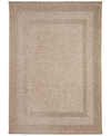 Liora Manne Orly Patchwork 7'10" X 9'10" Outdoor Area Rug In Beige