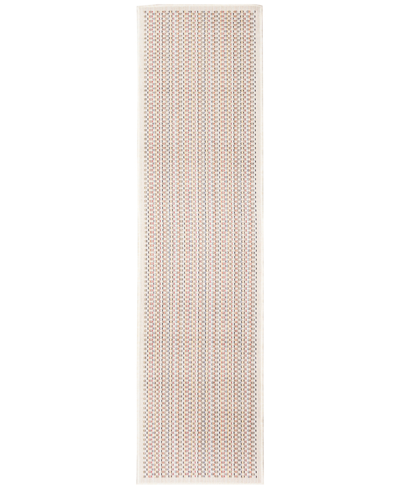 Liora Manne Texture 1'11" X 7'6" Runner Outdoor Area Rug In Ivory