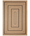 LIORA MANNE SAHARA MULTI BORDER 6'6" X 9'3" OUTDOOR AREA RUG