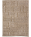 Liora Manne Orly Patchwork 7'10" X 9'10" Outdoor Area Rug In Beige