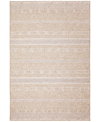 Liora Manne Orly Texture 5'3" X 7'3" Outdoor Area Rug In Beige