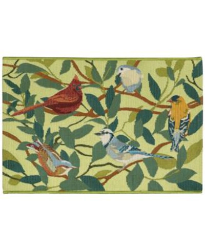 Liora Manne Esencia Birds Of A Feather Area Rug In Green