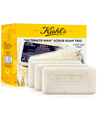 Kiehl's Since 1851 1851 3-pc. Ultimate Man Scrub Soap Set In N/a