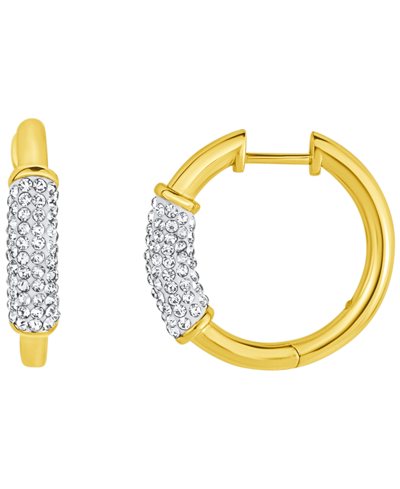 And Now This Crystal Gold-plated Hinged Hoop