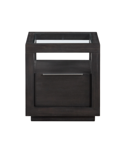 Furniture Oxford 24" Wood End Table In Basalt Gray