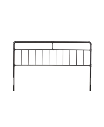 Noble House Aborn Contemporary King Headboard In Flat Black