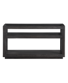 Furniture Tivie Wood Console Table In Basalt Gray