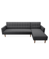 GOLD SPARROW CLAREMONT CONVERTIBLE SOFA BED SECTIONAL