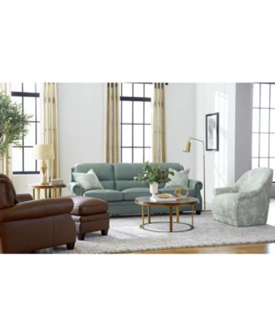 Furniture Marick Leather Sofa Collection Created For Macys In Sky