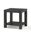 Furniture Meadow 24" Wood Side Table In Graphite