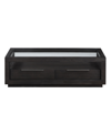 Furniture Tivie Wood Coffee Table In Basalt Gray